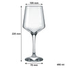 NADIR BRUNELLO STEMMED WATER GLASS, 490ML