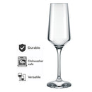 NADIR BRUNELLO STEMMED CHAMPAGNE FLUTE, 225ML