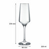 NADIR BRUNELLO STEMMED CHAMPAGNE FLUTE, 225ML