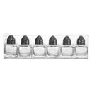 REGENT SMALL SALT & PEPPER GLASS SHAKERS IN ACETATE BOX 6 PACK, 10ML (48X30X30MM)