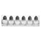 REGENT SMALL SALT & PEPPER GLASS SHAKERS IN ACETATE BOX 6 PACK, 10ML (48X30X30MM)