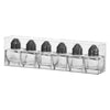 REGENT MINI SQUARE SALT & PEPPER GLASS SHAKERS IN ACETATE BOX 6PK, 10ML