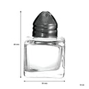 REGENT SMALL SALT & PEPPER GLASS SHAKERS IN ACETATE BOX 6 PACK, 10ML (48X30X30MM)