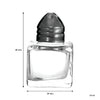 REGENT SMALL SALT & PEPPER GLASS SHAKERS IN ACETATE BOX 6 PACK, 10ML (48X30X30MM)