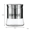 REGENT ROUND GLASS CANISTERS (T, C, S) WITH ST.STEEL COVERS 3PCS SET, 800ML