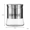 REGENT ROUND GLASS CANISTERS (T, C, S) WITH ST.STEEL COVERS 3PCS SET, 800ML