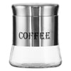 REGENT ROUND GLASS CANISTERS (T, C, S) WITH ST.STEEL COVERS 3PCS SET, 800ML