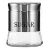 REGENT ROUND GLASS CANISTERS (T, C, S) WITH ST.STEEL COVERS 3PCS SET, 800ML