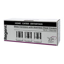 REGENT ROUND GLASS CANISTERS (T l C l S ) WITH ST.STEEL COVERS 3PCS SET, 750ML