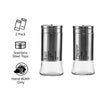 REGENT GLASS SALT & PEPPER SHAKERS WITH ST.STEEL COVERS 2PCS SET, 125ML