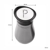 REGENT GLASS SALT & PEPPER SHAKERS WITH ST STEEL COVERS 2PCS SET, 125ML
