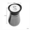 REGENT GLASS SALT & PEPPER SHAKERS WITH ST STEEL COVERS 2PCS SET, 125ML