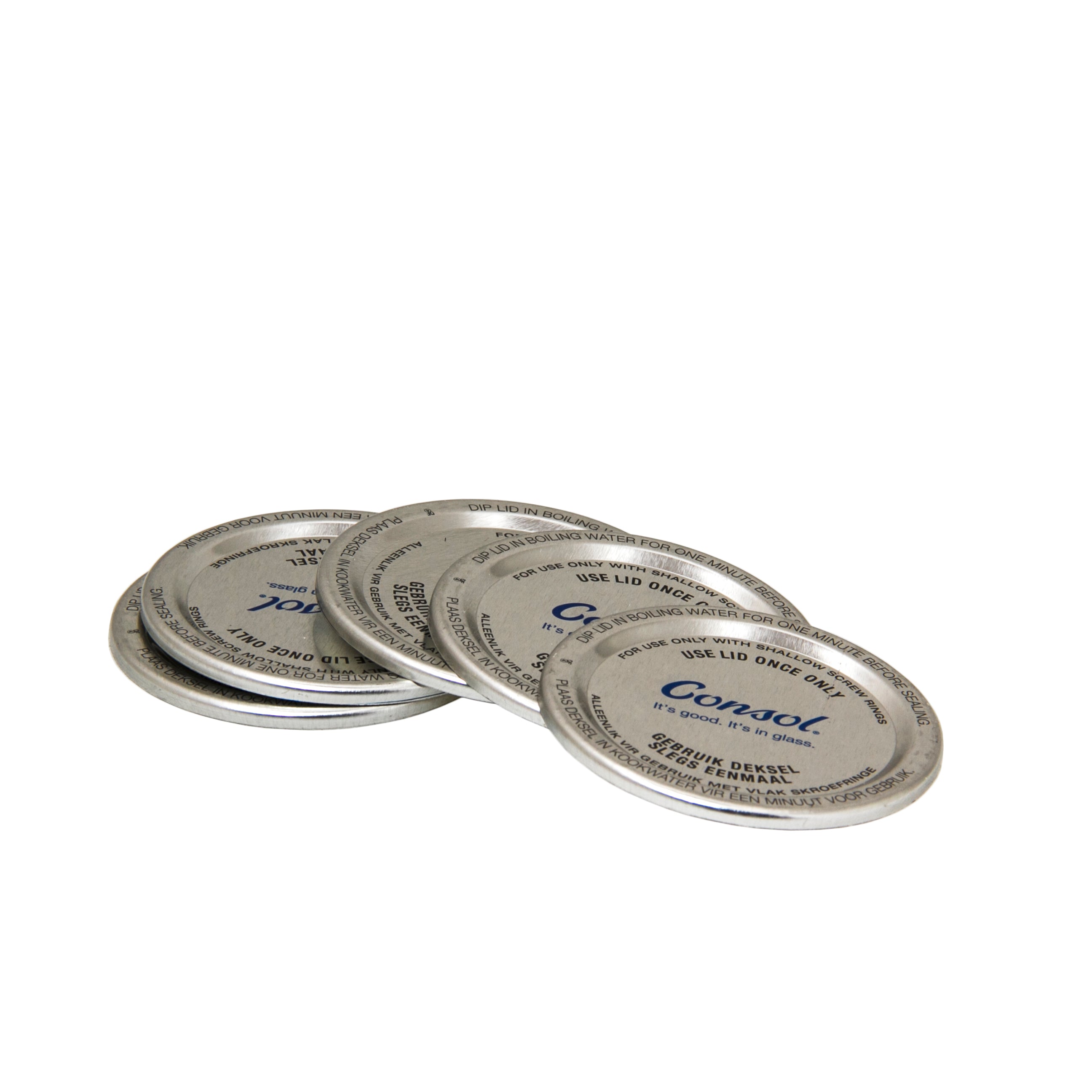 CONSOL PRESERVE JAR LID DOMES FOR 250ML JARS, 5PK
