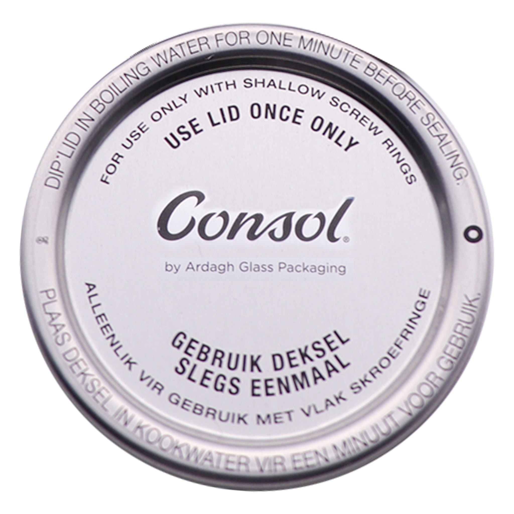 CONSOL PRESERVE JAR LID DOMES FOR 250ML JARS, 5PK