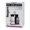 REGENT GLASS BLACK AND WHITE SALT & PEPPER SHAKERS IN A BLACK CADDY 3PCS SET, 85ML