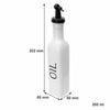 REGENT GLASS BLACK AND WHITE O,V, S & P IN A CADDY 5PCS SET, 250ML l 85ML