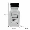 REGENT GLASS BLACK AND WHITE CONDIMENT SET IN A CADDY 5 PIECES, (250ML/85ML)