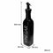 REGENT GLASS BLACK AND WHITE CONDIMENT SET IN A CADDY 5 PIECES, (250ML/85ML)