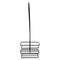 REGENT GLASS BLACK AND WHITE CONDIMENT SET IN A CADDY 5 PIECES, (250ML/85ML)