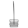 REGENT GLASS BLACK AND WHITE CONDIMENT SET IN A CADDY 5 PIECES, (250ML/85ML)