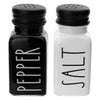 REGENT GLASS BLACK AND WHITE O,V, S & P IN A CADDY 5PCS SET, 250ML l 85ML