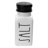 REGENT GLASS BLACK AND WHITE CONDIMENT SET IN A CADDY 5 PIECES, (250ML/85ML)