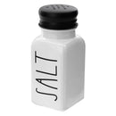 REGENT GLASS BLACK AND WHITE CONDIMENT SET IN A CADDY 5 PIECES, (250ML/85ML)