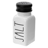 REGENT GLASS BLACK AND WHITE CONDIMENT SET IN A CADDY 5 PIECES, (250ML/85ML)