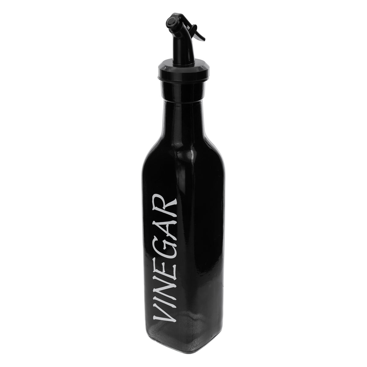 REGENT GLASS BLACK AND WHITE O,V, S & P IN A CADDY 5PCS SET, 250ML l 85ML