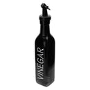 REGENT GLASS BLACK AND WHITE CONDIMENT SET IN A CADDY 5 PIECES, (250ML/85ML)