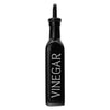 REGENT GLASS BLACK AND WHITE O,V, S & P IN A CADDY 5PCS SET, 250ML l 85ML