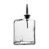 REGENT GLASS SQUARE EMBOSSED 'OIL' & 'VIN' BOTTLES WITH POURERS 2PCS SET, 450ML