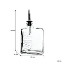 REGENT GLASS RECT. VINEGAR BOTTLE EMBOSSED 'VIN' WITH POURER EA, 450ML (190X100X55MM)