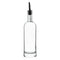 REGENT GLASS ROUND OIL OR VINEGAR BOTTLE WITH HEAVY BASE AND POURER, 500ML (305/250X70MM DIA)