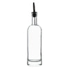 REGENT GLASS ROUND OIL OR VINEGAR BOTTLE WITH HEAVY BASE AND POURER, 500ML (305/250X70MM DIA)