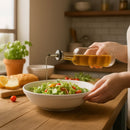 REGENT GLASS OIL/VINEGAR ROUND BOTTLE WITH HEAVY BASE AND POURER, 500ML