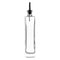 REGENT SQUARE OIL/VINEGAR GLASS BOTTLE WITH HEAVY BASE AND POURER, 500ML (315/263X57X57MM)
