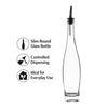 REGENT GLASS ROUND SLIM OIL/VINEGAR BOTTLE WITH HEAVY BASE AND POURER, 500ML