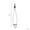 REGENT SLIM ROUND OIL/VINEGAR GLASS BOTTLE WITH HEAVY BASE AND POURER, 500ML (370/320X70MM DIA)