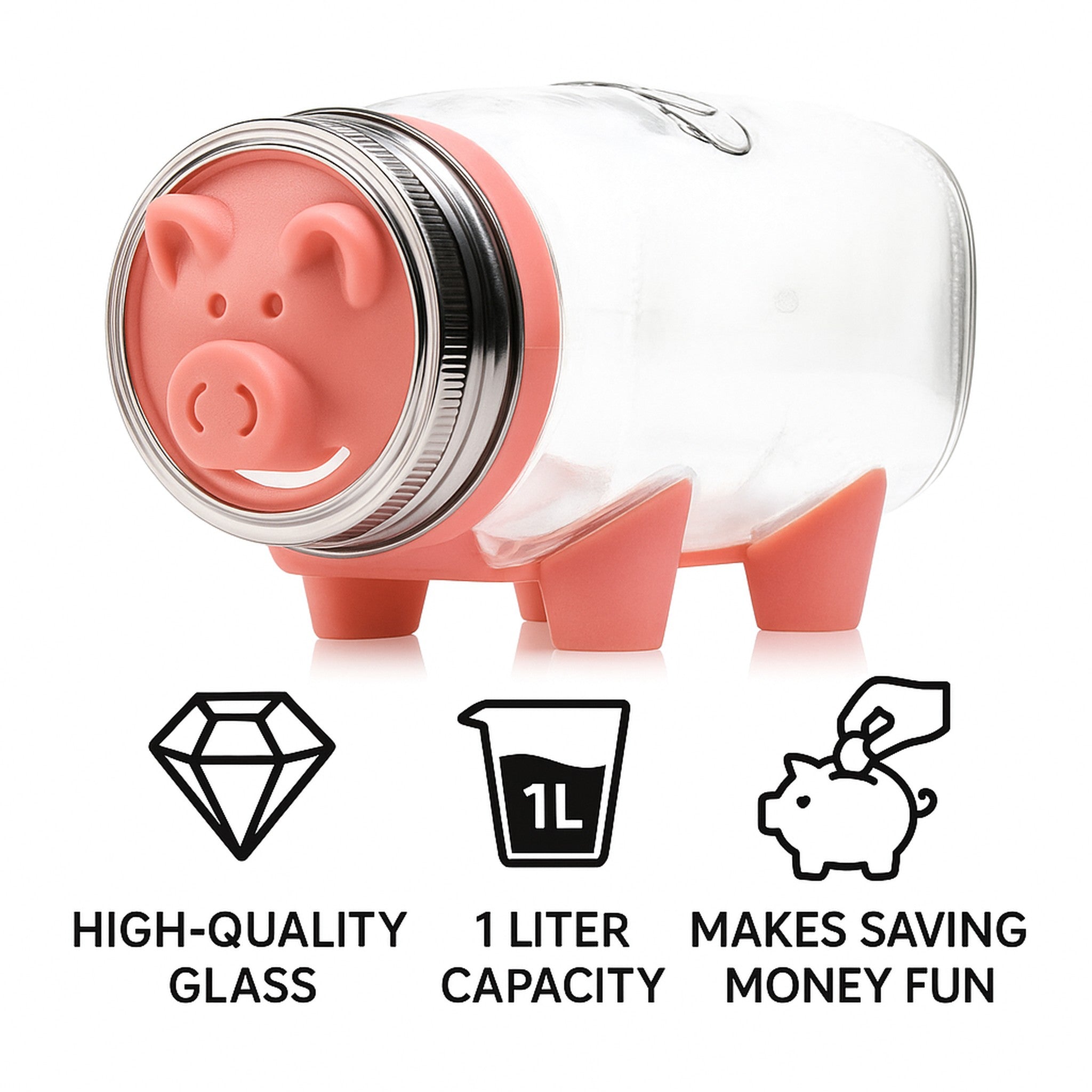 CONSOL PIGGY BANK PINK, 1L