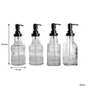 REGENT GLASS ASSORTED DESIGNS SOAP DISPENSER, EACH (450ML)