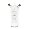 REGENT GLASS OIL AND VINEGAR DISPENSER WITH CORK STOPPERS, 350ML