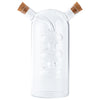 REGENT GLASS OIL AND VINEGAR DISPENSER WITH CORK STOPPERS, 350ML