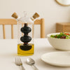 REGENT GLASS OIL AND VINEGAR DISPENSER WITH CORK STOPPERS, 350ML