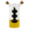 REGENT GLASS OIL AND VINEGAR DISPENSER WITH CORK STOPPERS, 350ML