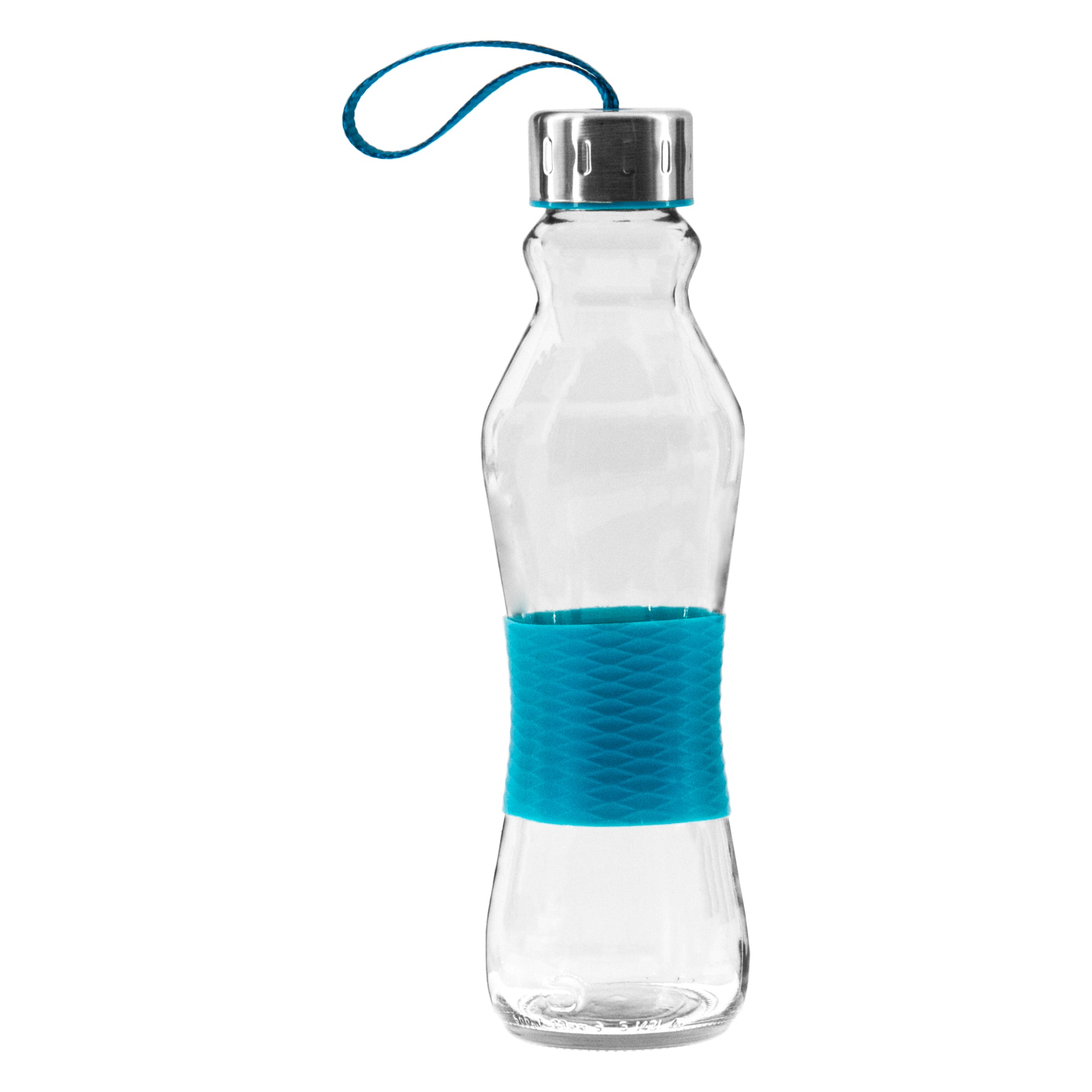 CONSOL GRIP N GO BOTTLES WITH STRAP LIDS IN ASSORTED COLOURS, 500ML