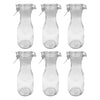 REGENT GLASS CARAFE WITH RESEALABLE CLIP TOP GLASS LID 6 PACK, 500ML (200X75MM DIA)