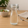 REGENT GLASS CARAFES WITH RESEALABLE CLIP TOP GLASS LIDS 6PK, 250ML