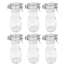 REGENT GLASS CARAFE WITH RESEALABLE CLIP TOP GLASS LID 6 PACK, 250ML