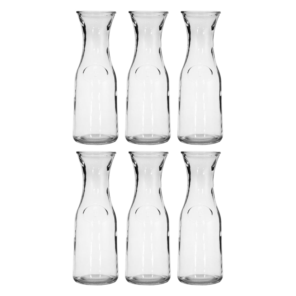 REGENT GLASS CARAFES 6PK, 1L